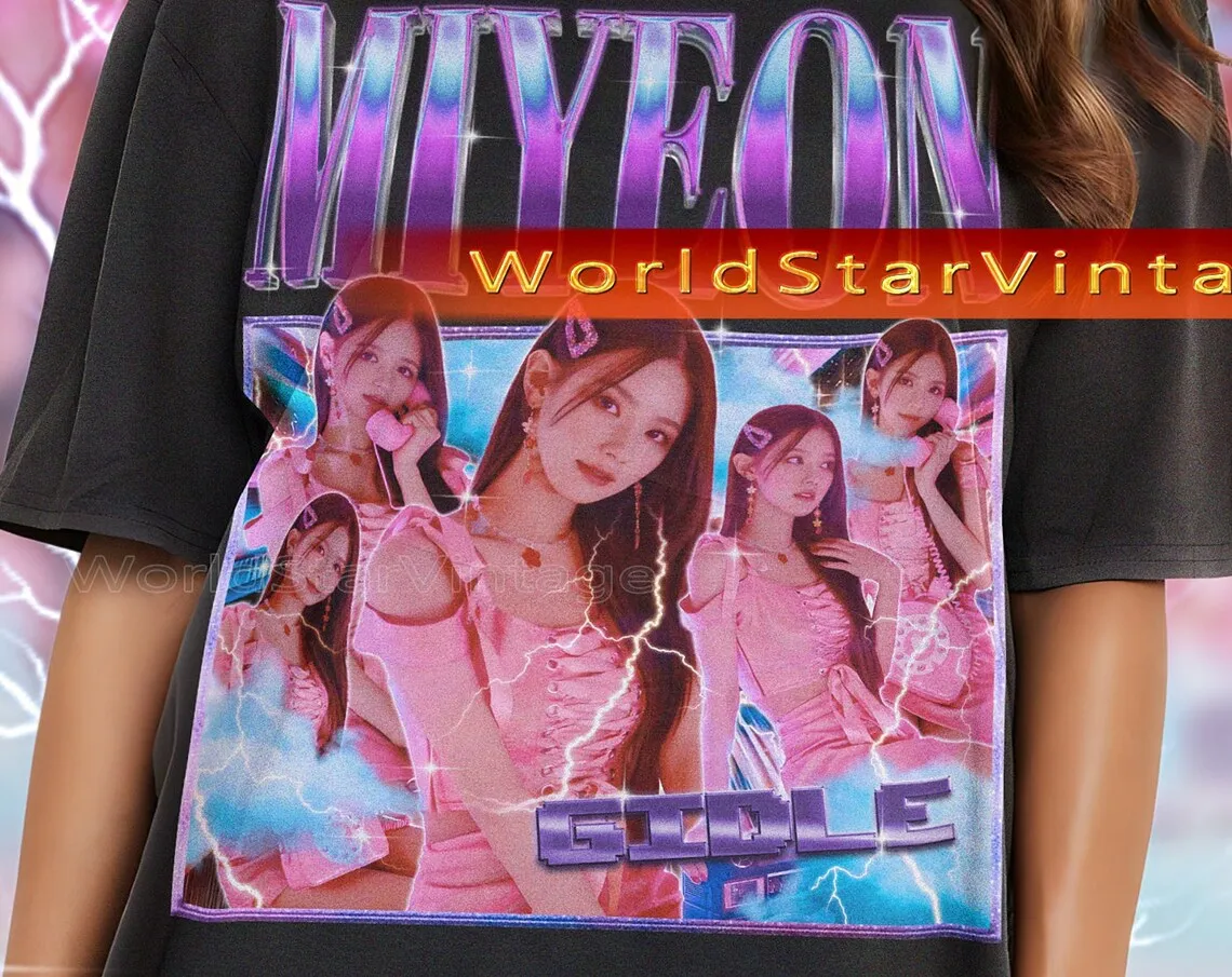 MIYEON G IDLE Cho Mi-yeon MIYEON Vintage Shirt Miyeon Homage Tshirt Miyeon Fan Tees Miyeon Retro 90s  Miyeon Gift Kpop Gift(1)