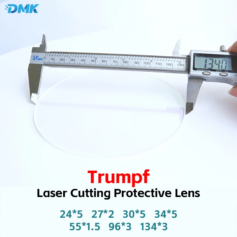 Trumpf Laser Welding Protective Lens 24*5 27*2 34*5mm Laser Cutting Lens 134*3 Quartz Material Window Panel With High Power