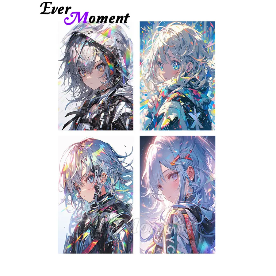 

Ever Moment милая аниме девушка DIY AB алмазная живопись квадратная дрель корейский японский ремесленный современный набор для вышивки крестом ASF3018