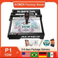 ACMER Laser Engraving P1 10W Air Assist System WIFI APP Control Woodworkers Metal Engraving Laser Cutting Machine