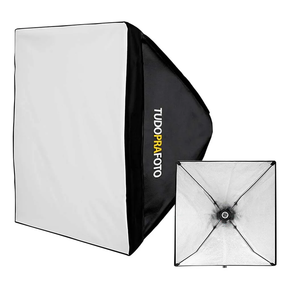 Softbox For Studio 60x60 + Tripod 2 meters and Cold Light Lamp 110V