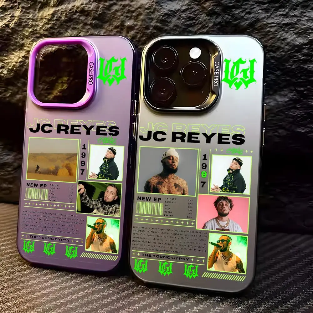 Rapper JC r-REYES Tour Phone Case For iPhone 17 16 15 14 13 12 11 Pro Max Designer Matte Laser Aurora Funda Phone Case