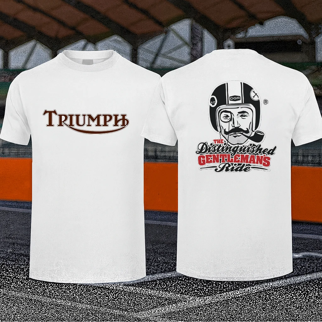 

New Triumph Motorcycle Biker High Quality Cotton T-Shirt Unisex Street Fashion Casual Top Daily Wear for Men Women