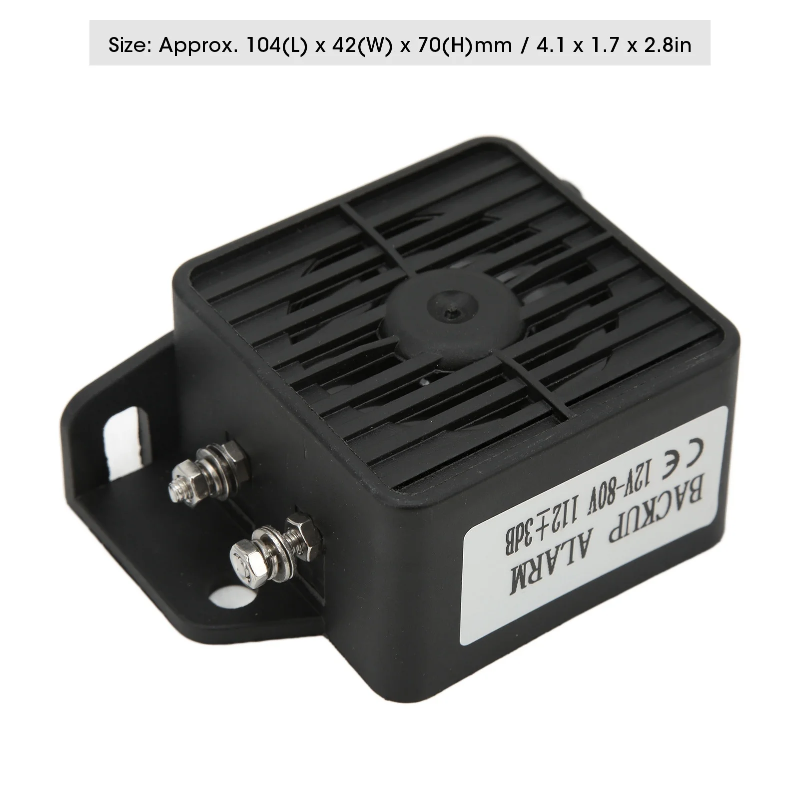 Car Backup Alarm Universal Reverse Warning Beeper with Powerful Buzzer DC 12V‑80V