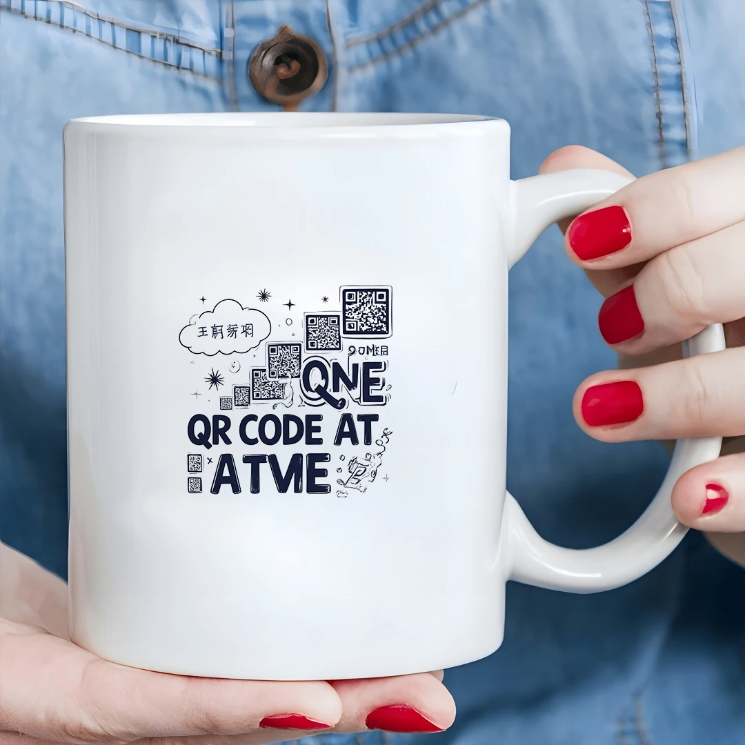 كوب سعة 11 أونصة + كوب رمز الاستجابة السريعة الرائع كوب أساسي هدية عيد الميلاد مصنوع مسبقًا للاستخدام العائلي والمكتبي