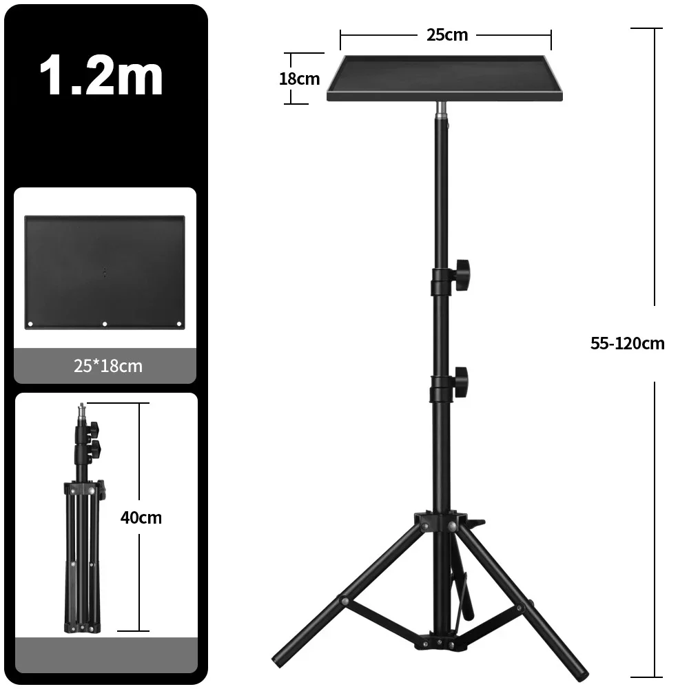 Projektor Tablett Stehen Boden Zu Wand Desktop Regal Laptop Stand Lift Teleskop Stange Live-übertragung stativ Kamera Projektor Halter