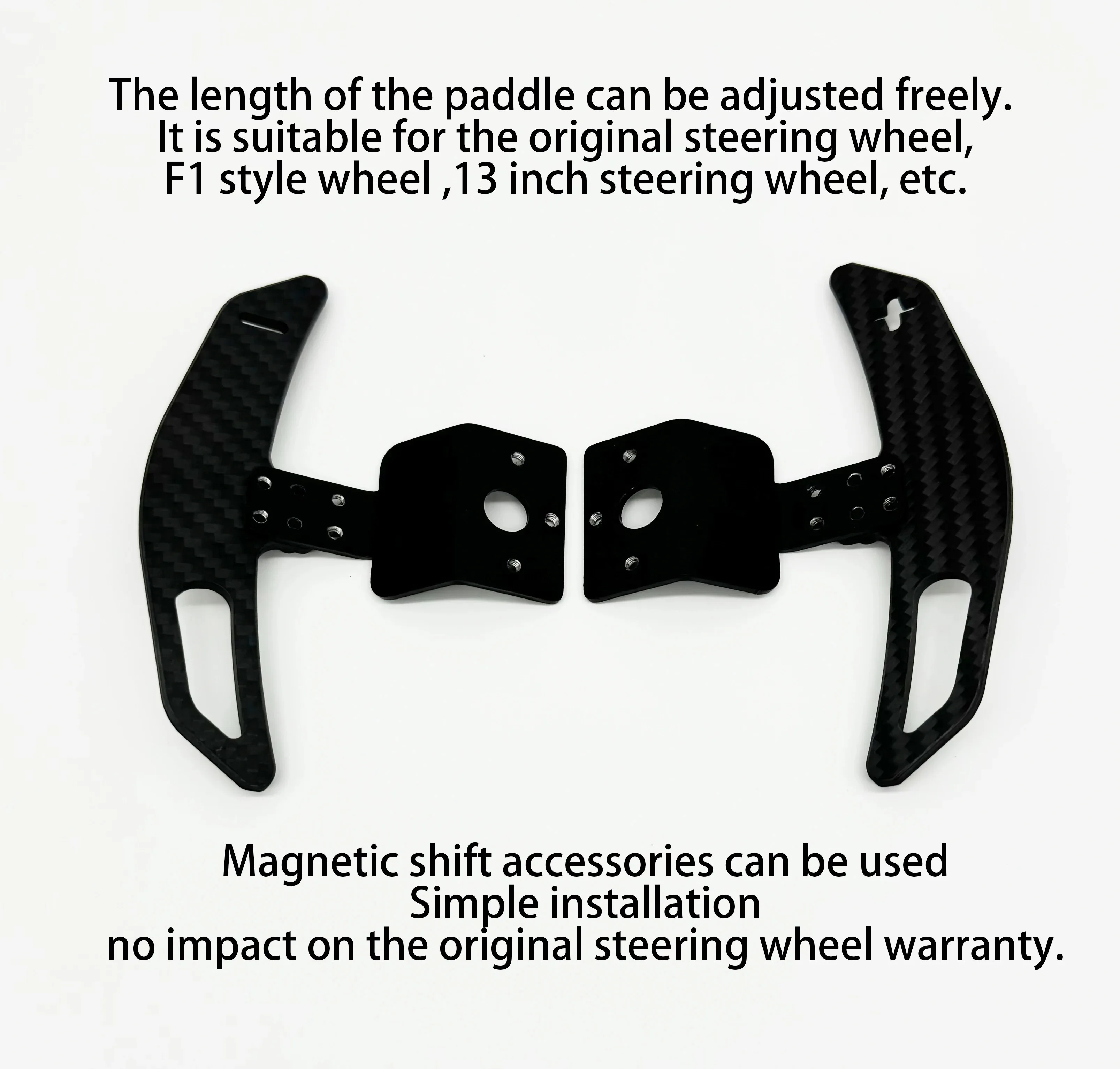 Untuk MOZA R5 R3 ES ESX Adaptor Pemindah Dayung Serat Karbon Roda Kemudi Mod Permainan Mobil Balap