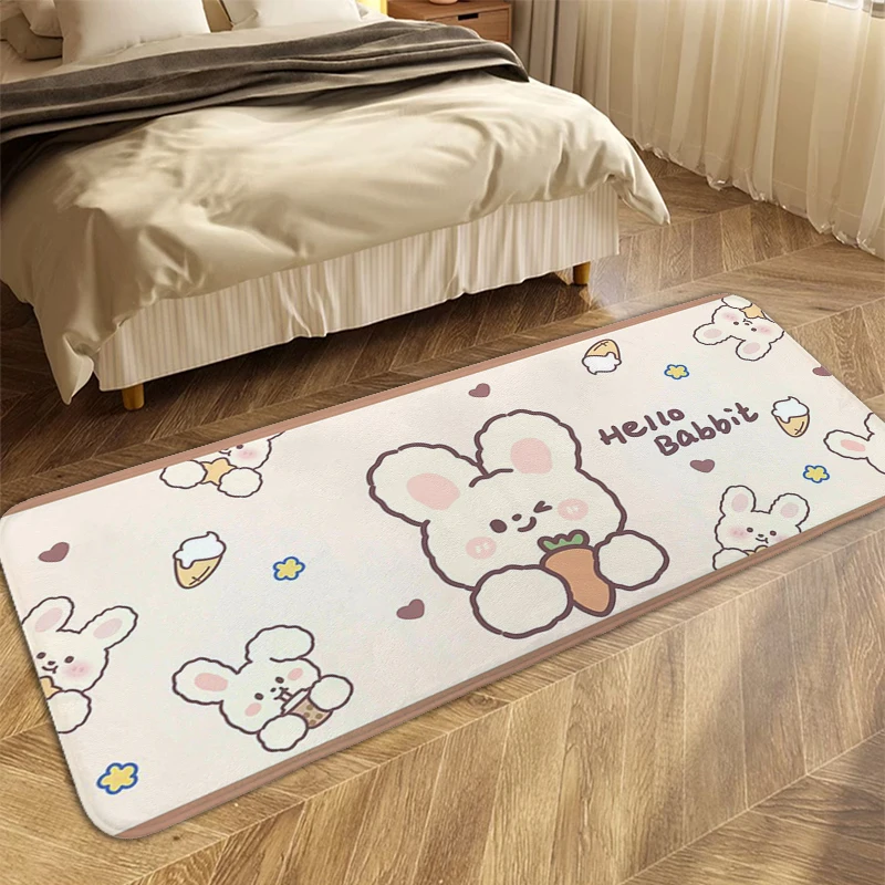 Bath Mat Kawaii Funny Doormat Entrance Door Useful Things for Home Decoration Anime Rug Aesthetic Kitchen Carpet for Bedroom Mat