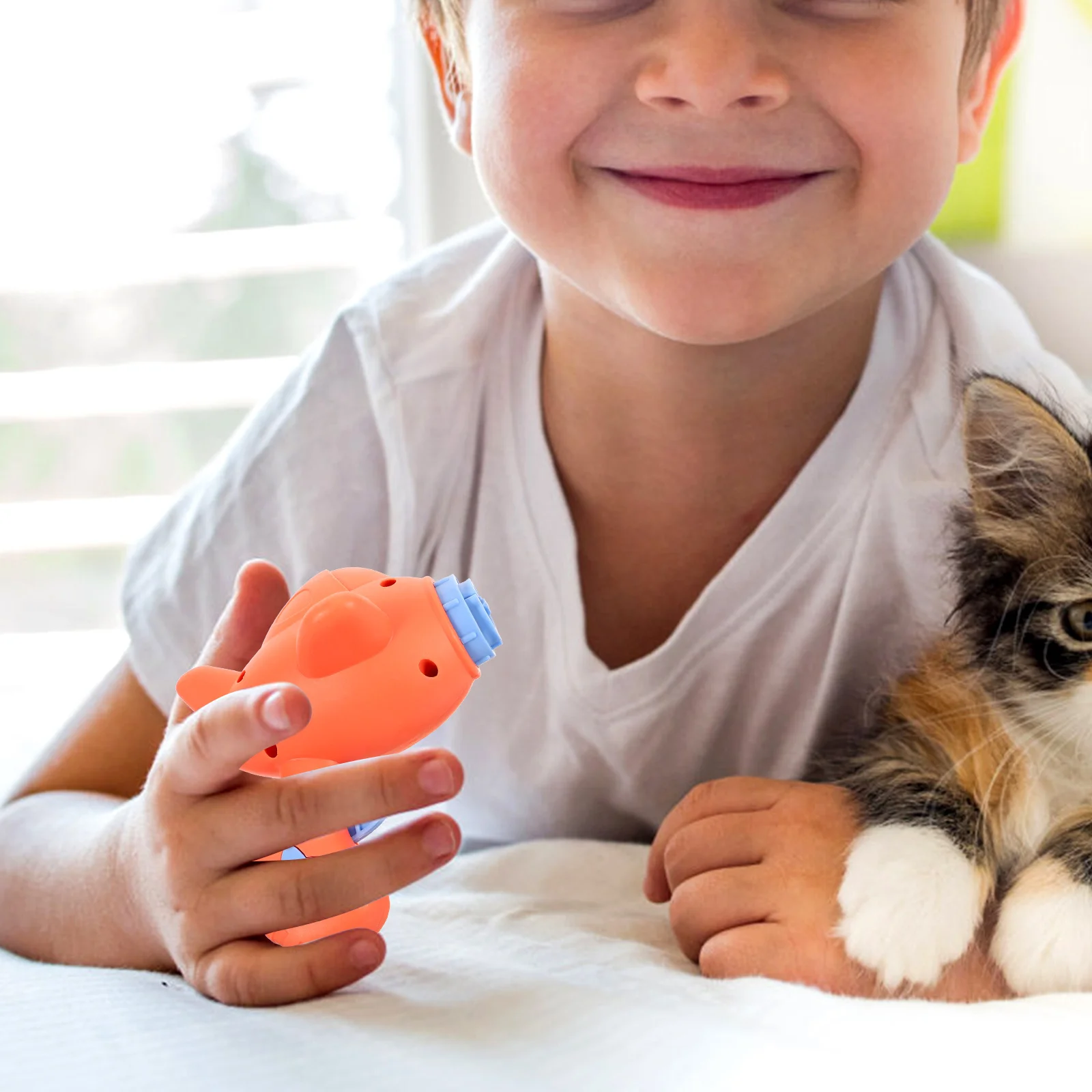 1Set Bamboo Dragonfly Fish Flying Saucer High-Density Plastic Outdoor Kids Launcher Disc Game Concentration Training Educational