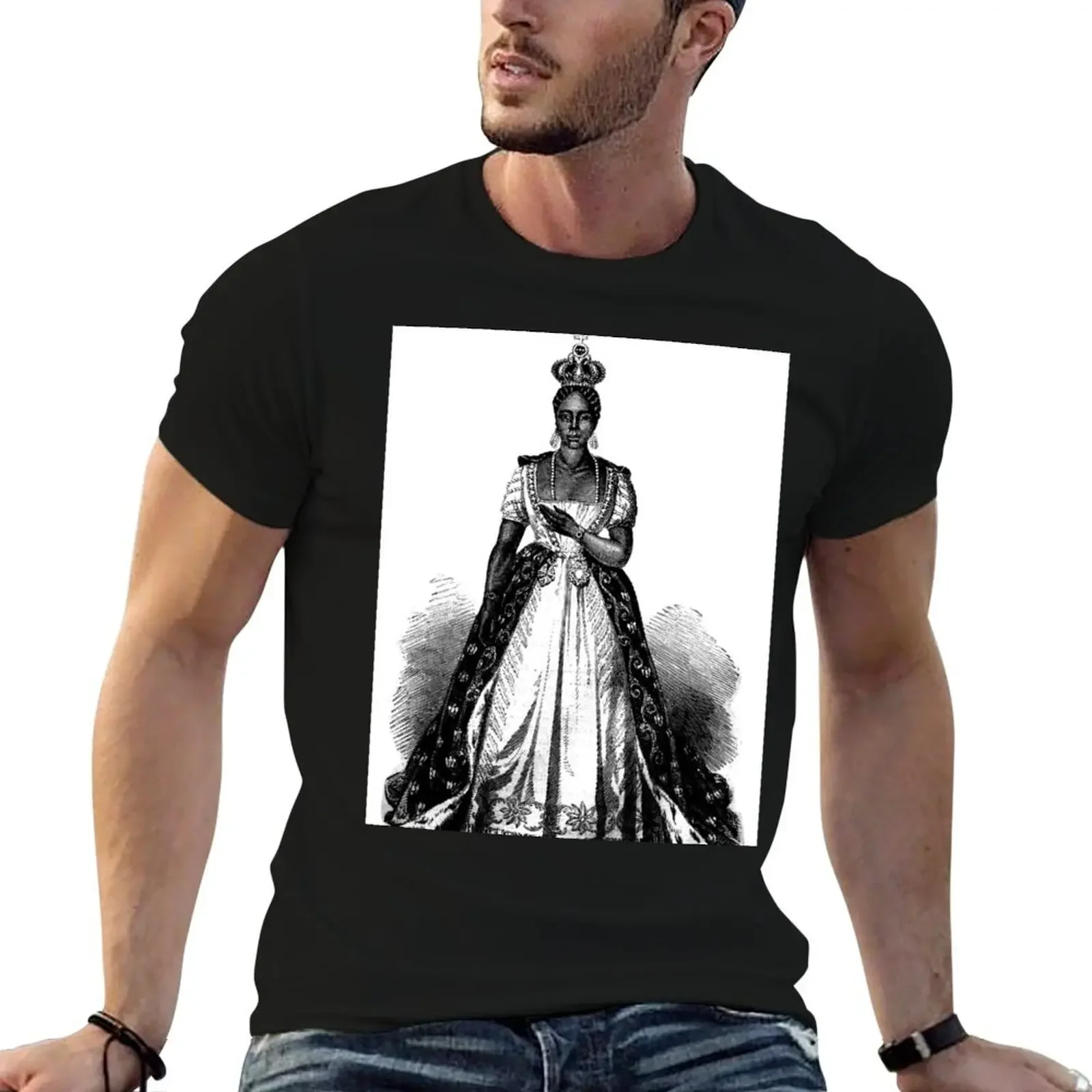 Haitian Empress Adélina Lévêque T-Shirt customizeds luxury t-shirt Personalized t-shirt anime figures funny t shirts men