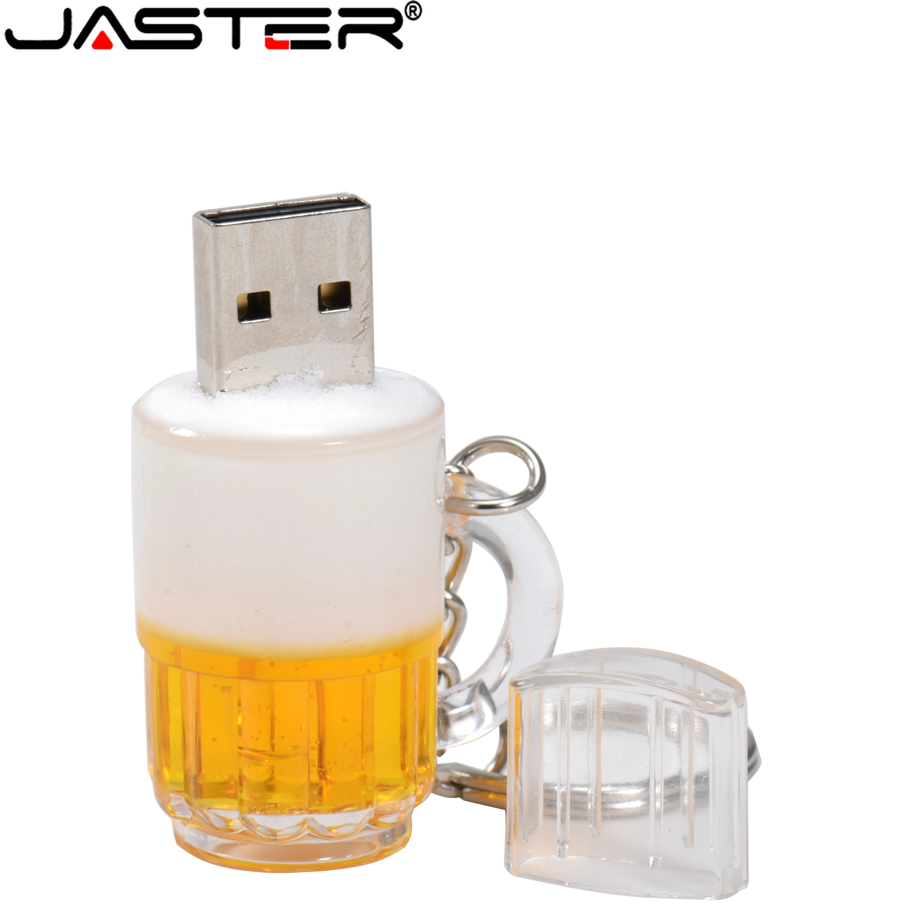 JASTER USB Flash Drive Best High Speed Pen drive Dedicated Beer Mug Model Glass Memory Stick 4G 8GB16GB 32GB 64GB 128GB Pendrive