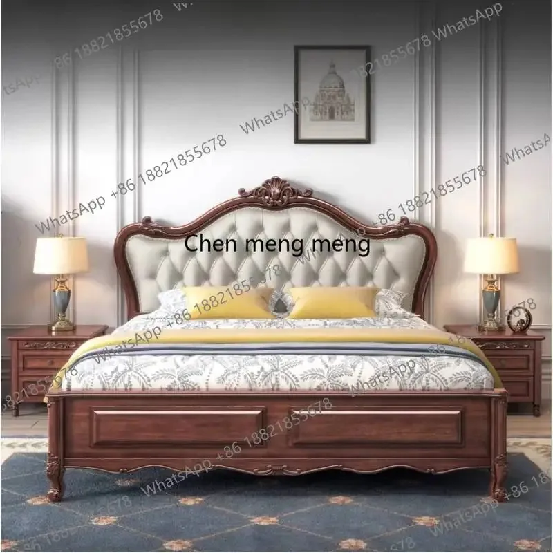 

F5822 Box Couples Double Bed Board Surround Large Young Luxury Household Double Bed Storage Modern Camas De Dormitorio Furniture