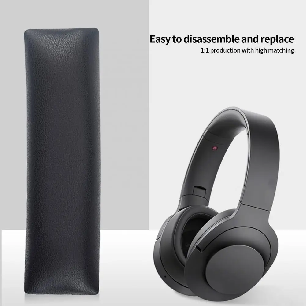 

11cm Headphone Beam Pad Comfortable Wearing Faux Leather Replacement Headband Cushion Pad Supply For MDR 100ABN WH H900N