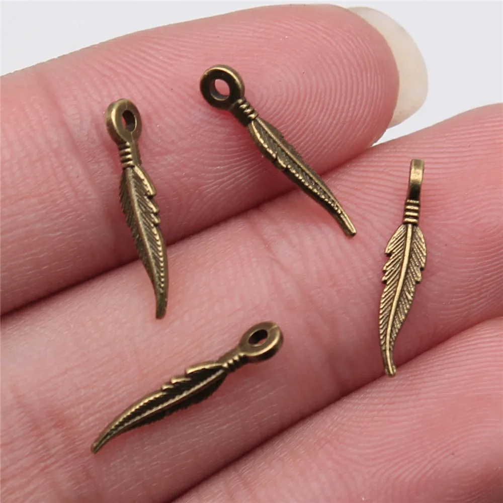 40pcs Antique Bronze Silver Color Pendants, DIY