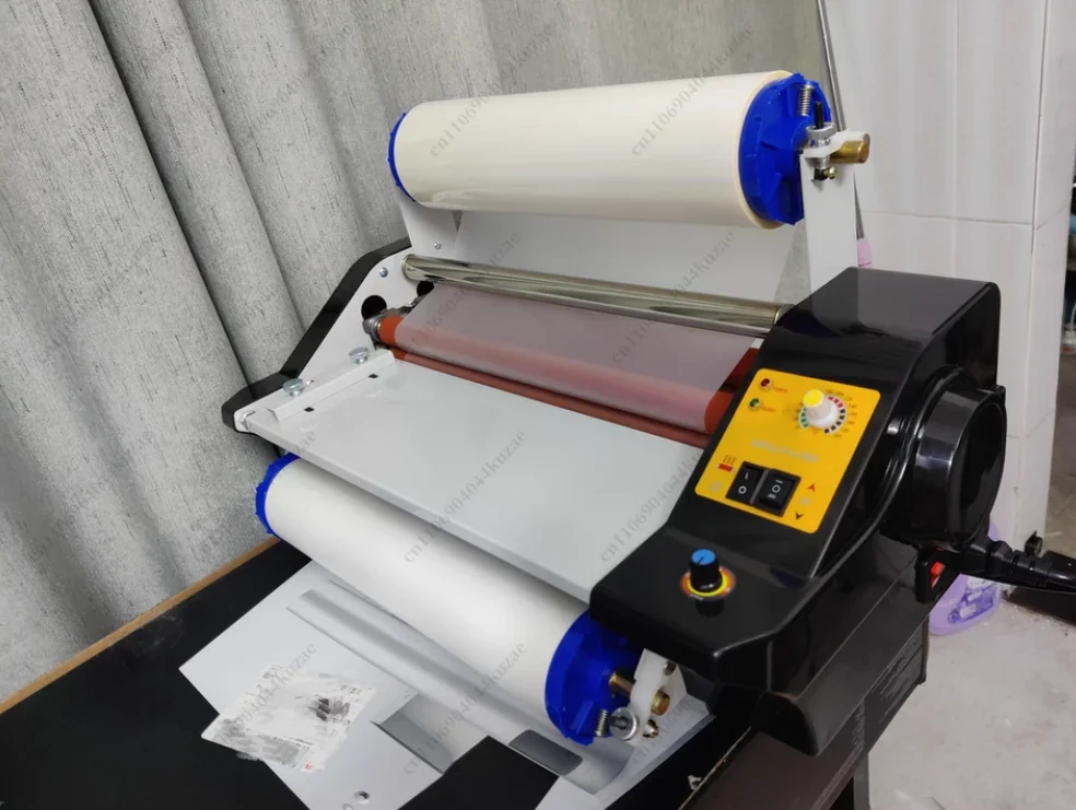 HLH A3 Paper Laminating Machine Cold Roll Laminator Four Rollers Worker Card Office File Laminator FM360 110v/220v Laminating Ma