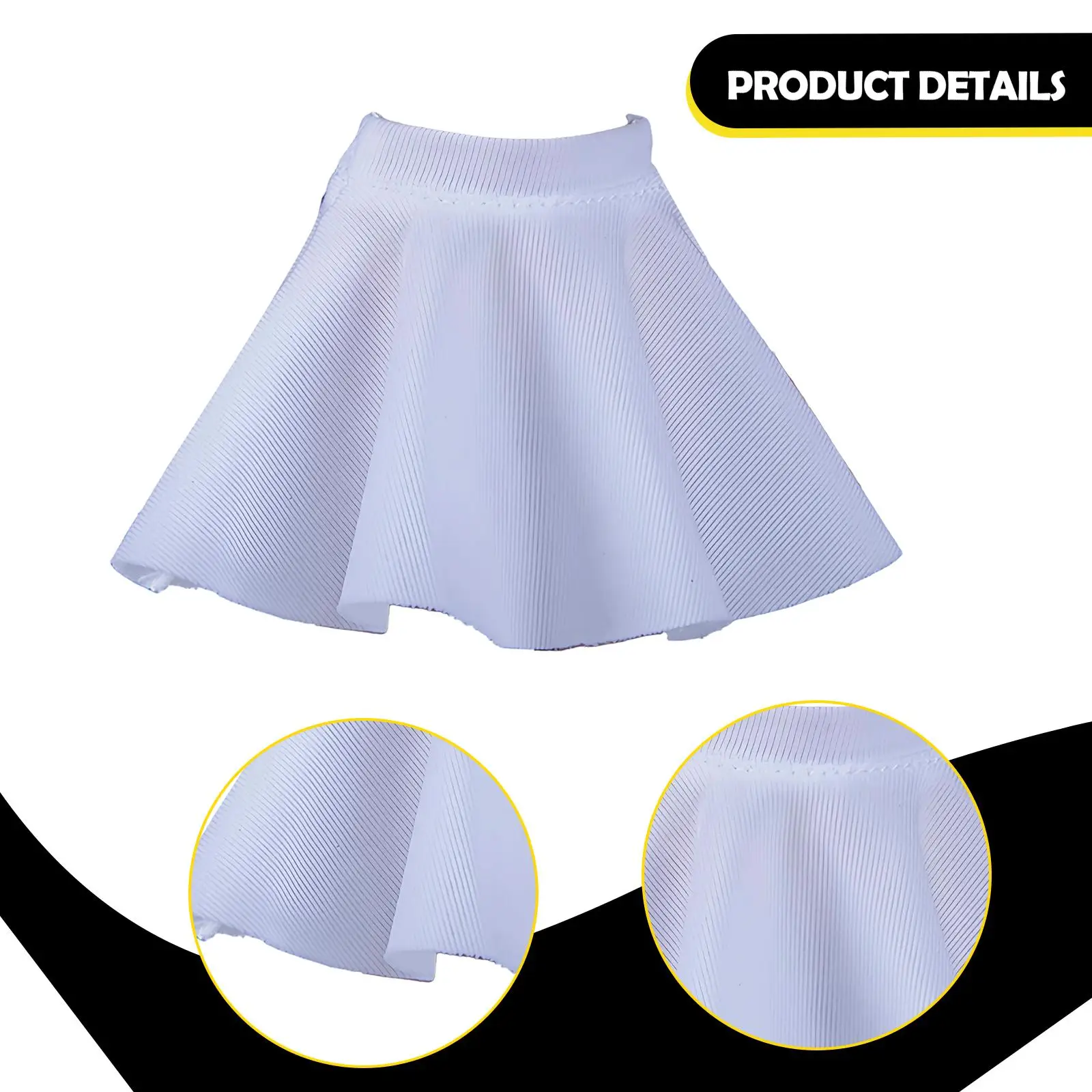 1/12 Action Figure Clothes Short Skirt, Fabric, Mini, Fashion, Miniature Clothing, Doll Costume Photo Prop for 6" Female Figures