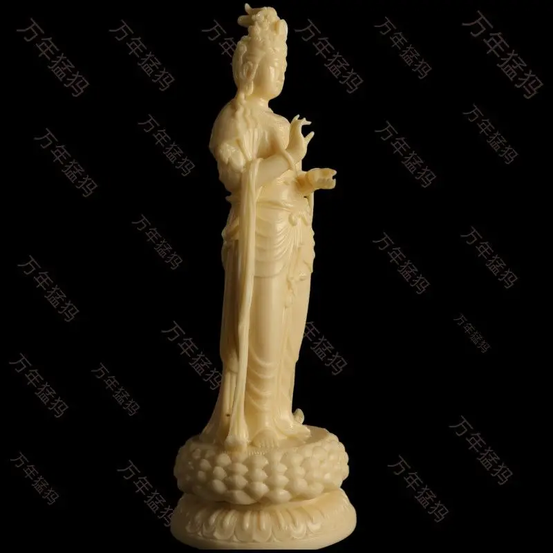 Ice material Amitabha Guanyin living room home offering handicraft ornament