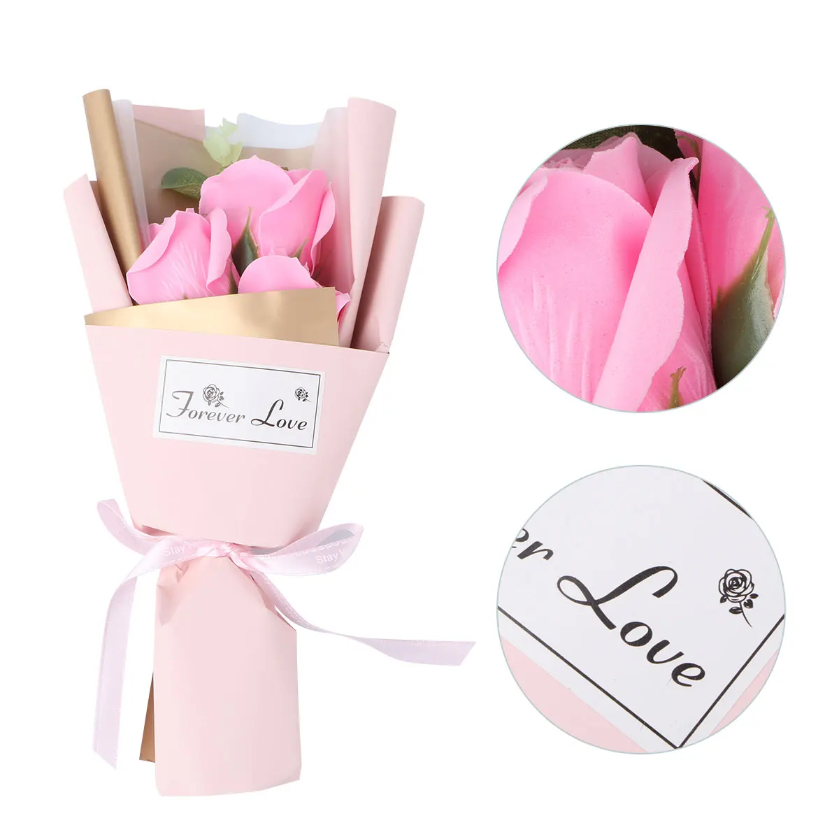 

Artificial Rose Realistic H made Soap Flower Romantic Gift Eternal Love Valentine Day Christmas Wedding Birthday