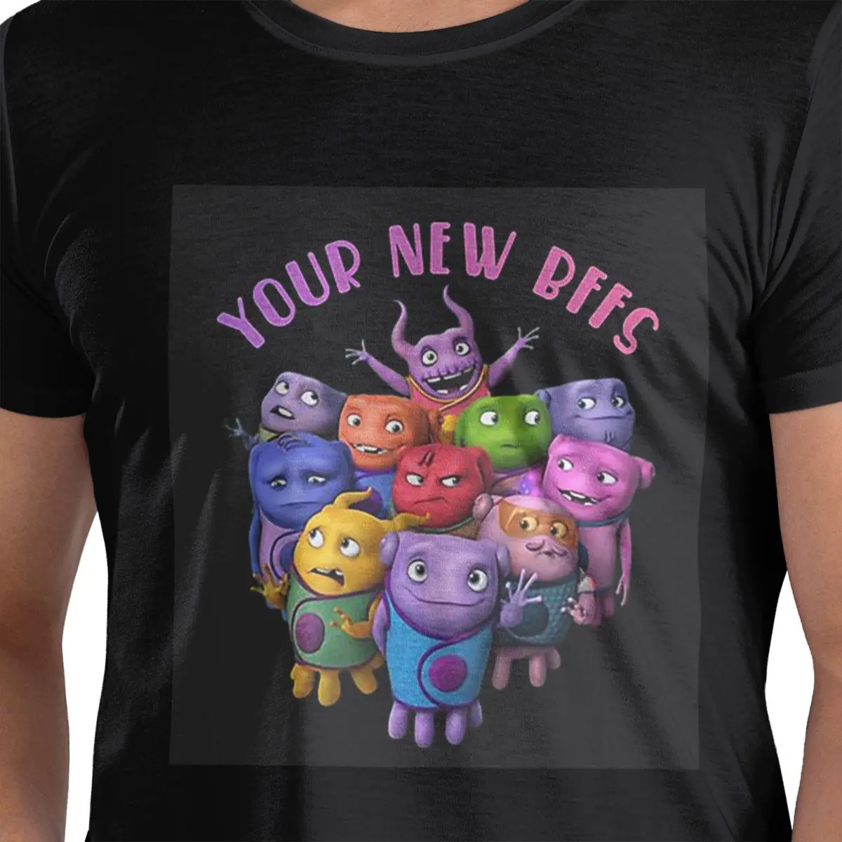 

Your New BFFS Are Here Oh The Boov Футболка из 100% хлопка Мужские забавные футболки Мужские футболки с круглым вырезом и коротким рукавом S-6XL