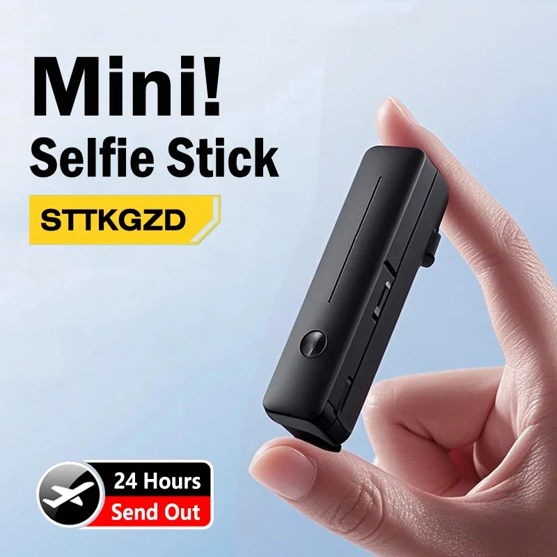 

STTKGZD Super Mini Selfie Stick Portable Phone Holder Integrated Design Extendable Wireless Bluetooth Remote For Live Broadcast