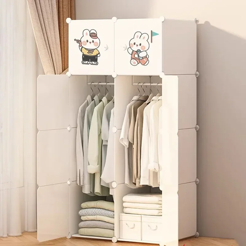 

Organizer Partitions Wardrobe Storage Clothes Cupboard Bedroom Closet Door Display Simple Cheap Small Muebles Hotel Furniture