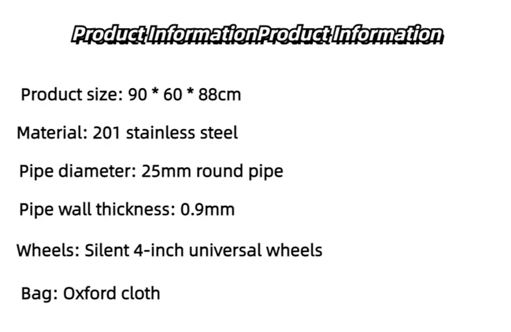 Mir de tri de linge pliable en acier inoxydable, chariot à roulettes universelles silencieuses, pour usage domestique et hôtelier