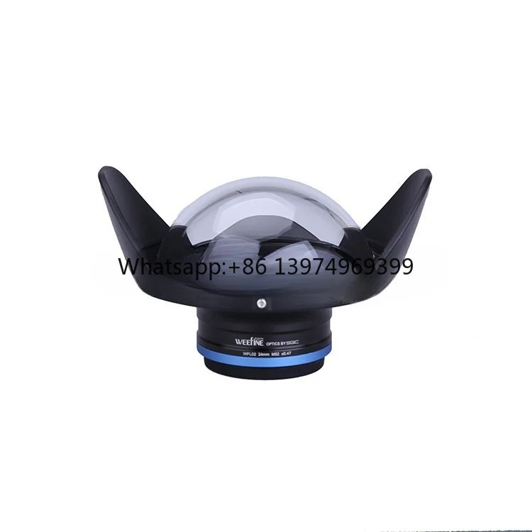 Weefine  WFL02   Wide Angle Lens M52-24mm Fisheye  Underwater Lens for Camera  TG5/tg6/tg7 Housing