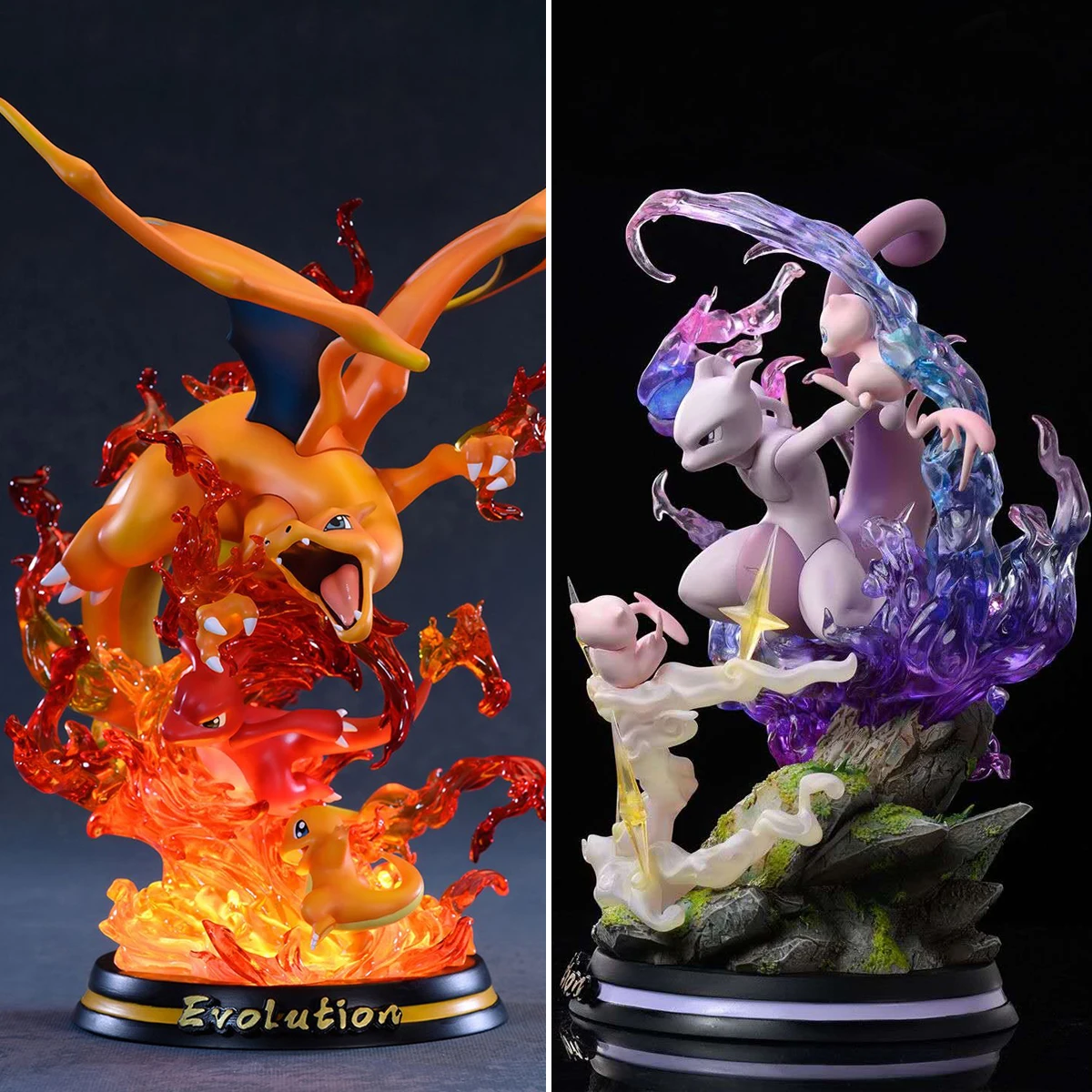 

Authentic Pet Pok é Mon Series Peripheral Pok é Mon Super Dream Fire Breathing Dragon Geng Gui Water Arrow Turtle Handmade Model
