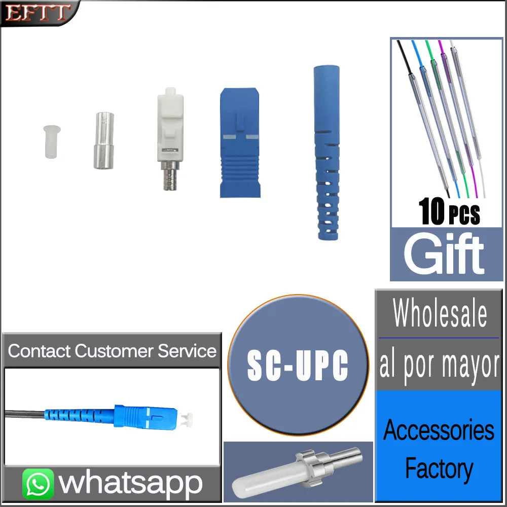 SC APC Fiber Optical Quick Connector SC UPC Grinding Machine Accessories FTTH Fusion Splicing Type Fast Connector Wholesale