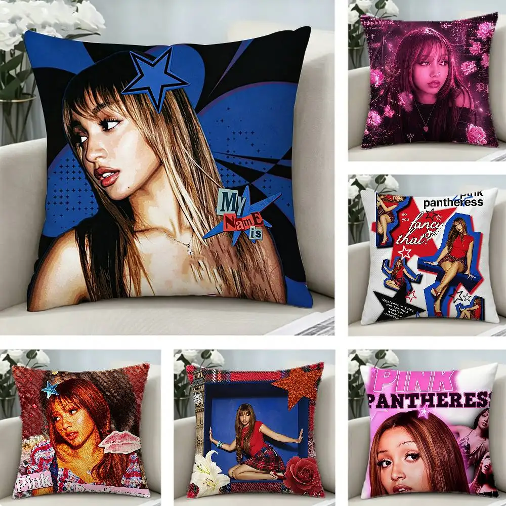 

Singer P-Pink P-Pantheress ALBUM Pillow Case Pattern Printed Pillowcase For Living Room Sofa Cushion Cover