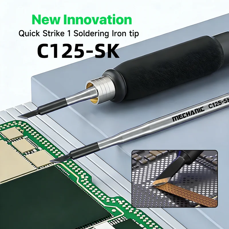 

MECHANIC C125-SK 75 Вт прецизионное паяльное жало высокой мощности инструмент для ремонта мобильных телефонов для CPU Pad олова перетаскивание распайки
