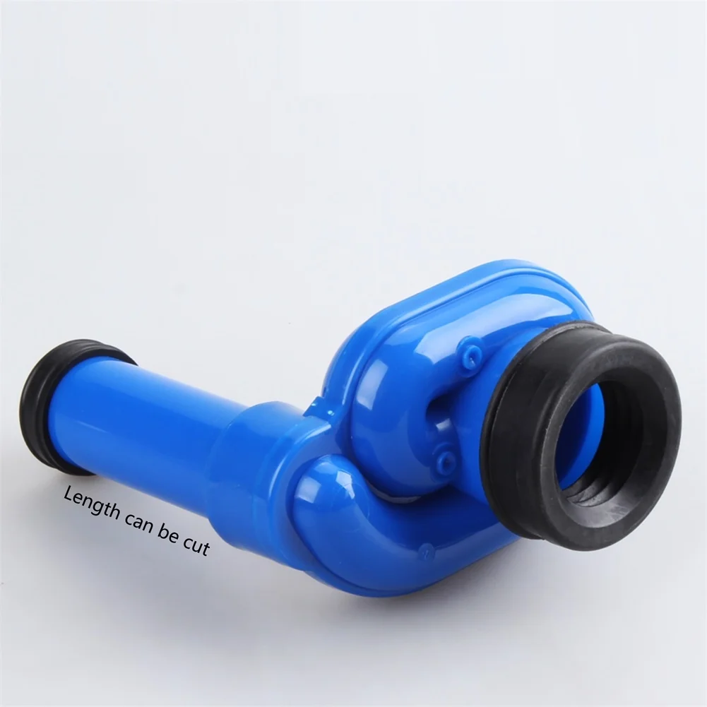PP Plastic Urinal Siphon Horizontal Drain Fitting DN50 x DN40/50 Wall-Mounted Drainage Trap for Easy Installation