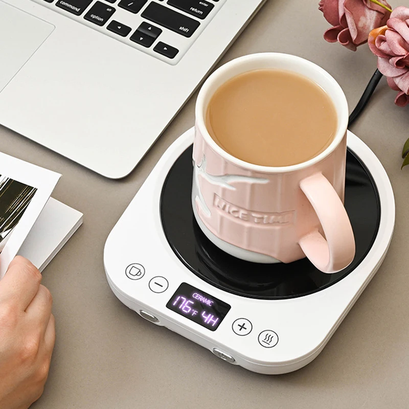 

110V/220V Coffee Mug Warmer Timing Cup Heater Hot Tea Makers Heating Pad Warmer Coaster Electric Hot Plate Coffee Heater 36W