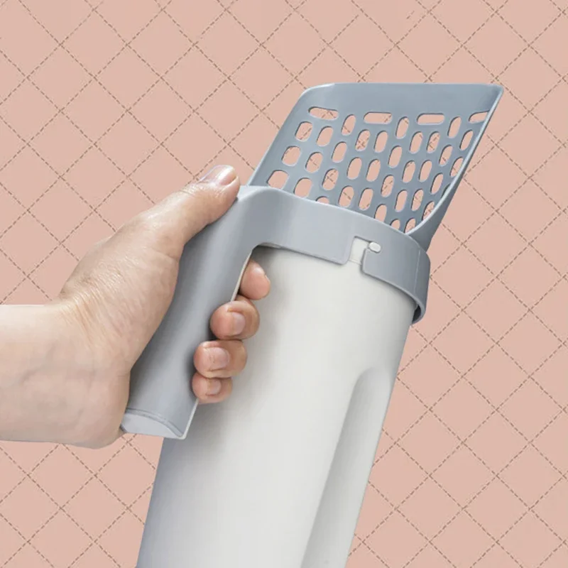 ที่ตักทรายแมวสำหรับกรองทำความสะอาดห้องน้ำ ที่ตักขยะ อุปกรณ์สำหรับแมว กล่องทรายแมวแบบทำความสะอาดตัวเอง