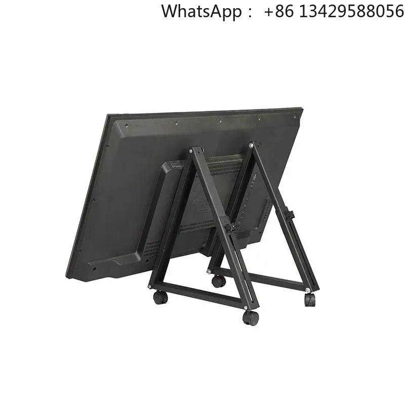 1 Pair Rolling TV Stand, Mobile TV Stand with Wheels for 32-55 Inch LED, LCD, Flat&Curved TVs, Angle Adjustable TV