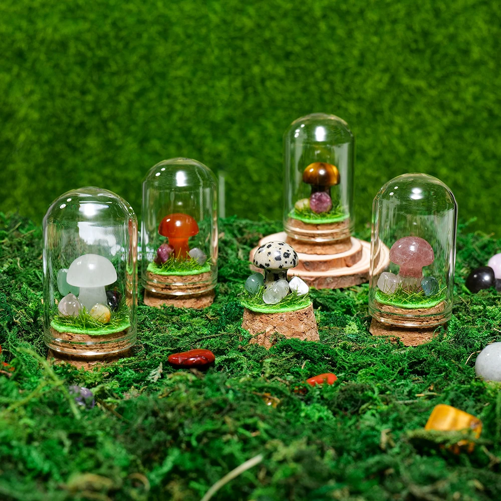 أحجار كريمة كريستالية لطيفة ، أحجار كريمة طبيعية ، زجاجة مناظر طبيعية ، هدية أطفال بديكور منزلي إبداعي ، طالب ، 1: 1000