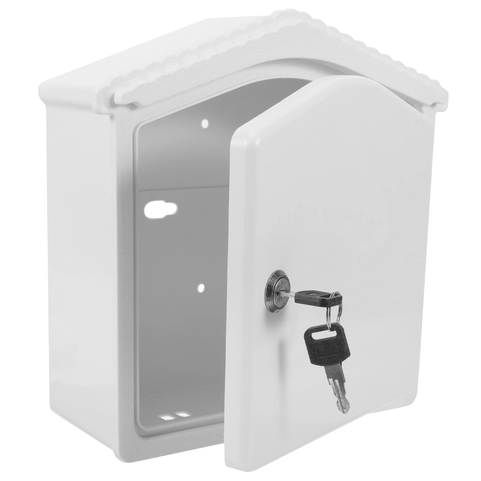 

1 set Plastic Milk Box 22*9*25cm White Lockable Wall Mount Mailbox Durable Craftsmanship Safe Storage For Home Outdoor Use