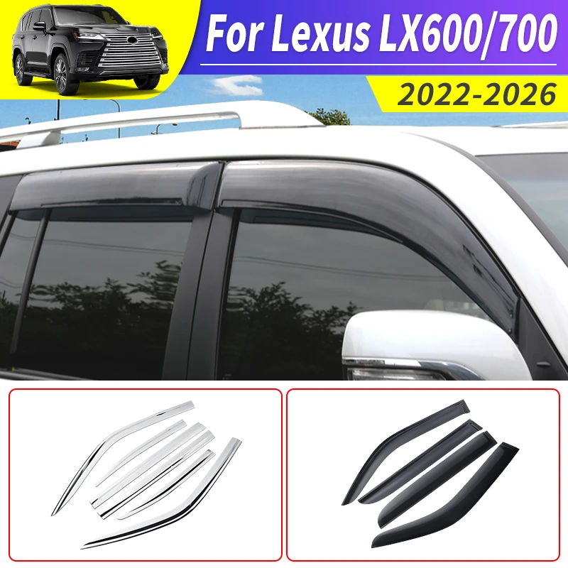 

Для Toyota Lexus 600 700 2022-2026 LX 600 LX автомобильный оконный козырек от дождя, защита от дождя, внешние обновленные аксессуары для защиты