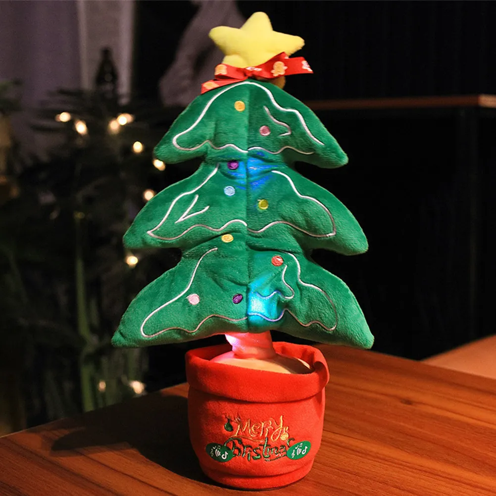 

Christmas Gingerbread Man Dancing Singing Talking Animated Figure Holiday Decor for Home Party Kids Festive Green Bedroom Decor