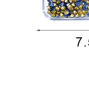 

6 Grids Mixed Pointed Bottom Nail Art Rhinestones 3D Colored Crystal Shiny Gems Suitable For DIY Nail Art Supplies Decoration