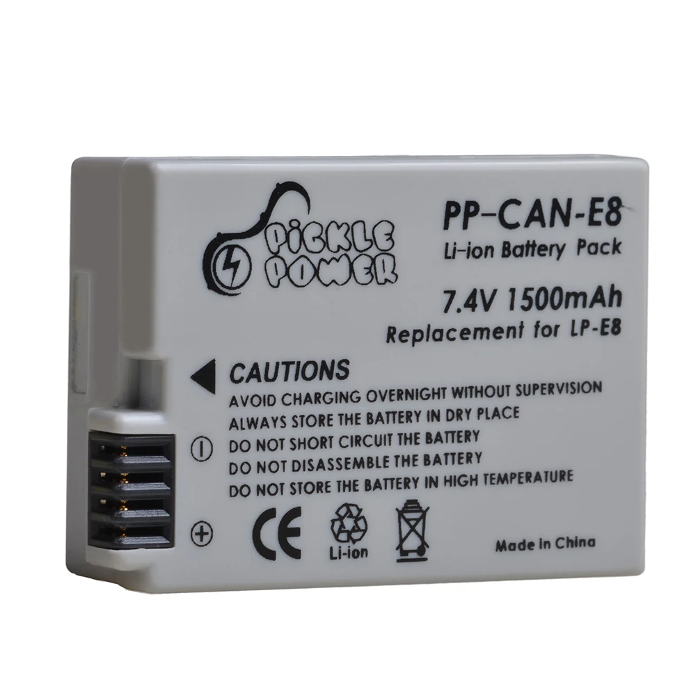 Augurk Power 1500mAh Digitale Batterij Voor Canon 550D 600D 650D 700D Rebel T2i T3i T4i T5i LP-E8 LPE8 LP E8 LCD Dual Charger