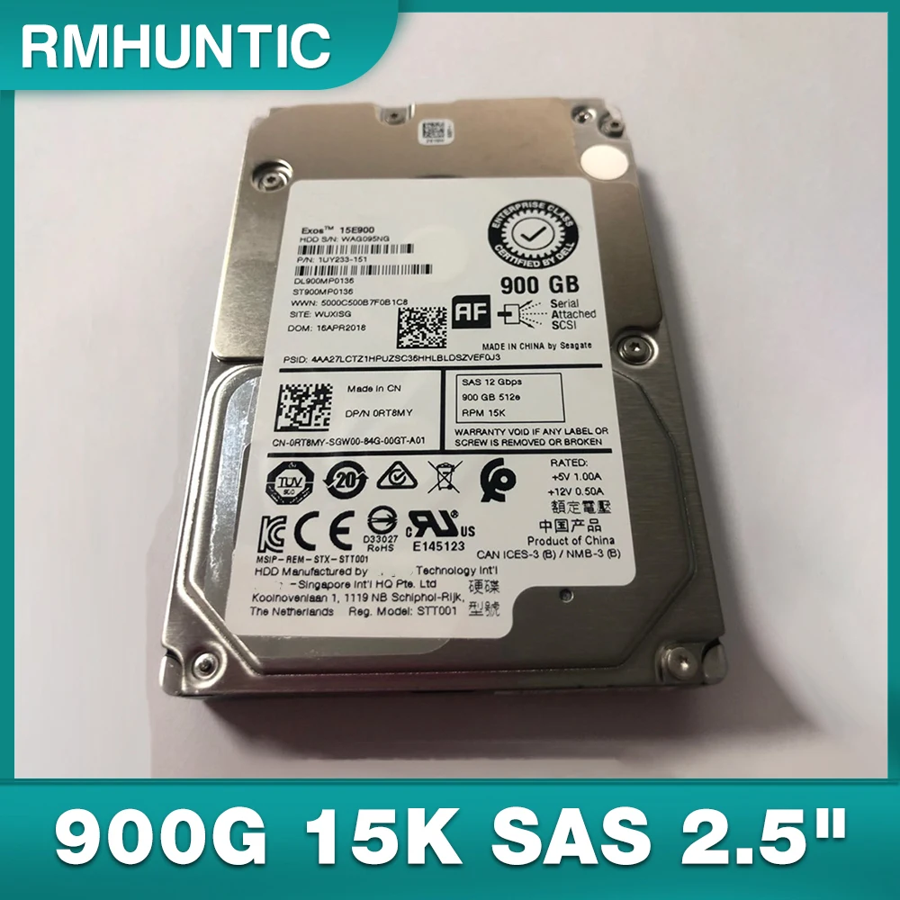 

For Seagate Server Hard Disk ST900MP0136 0RT8MY 49RCK 900G 15K SAS 2.5" 12G