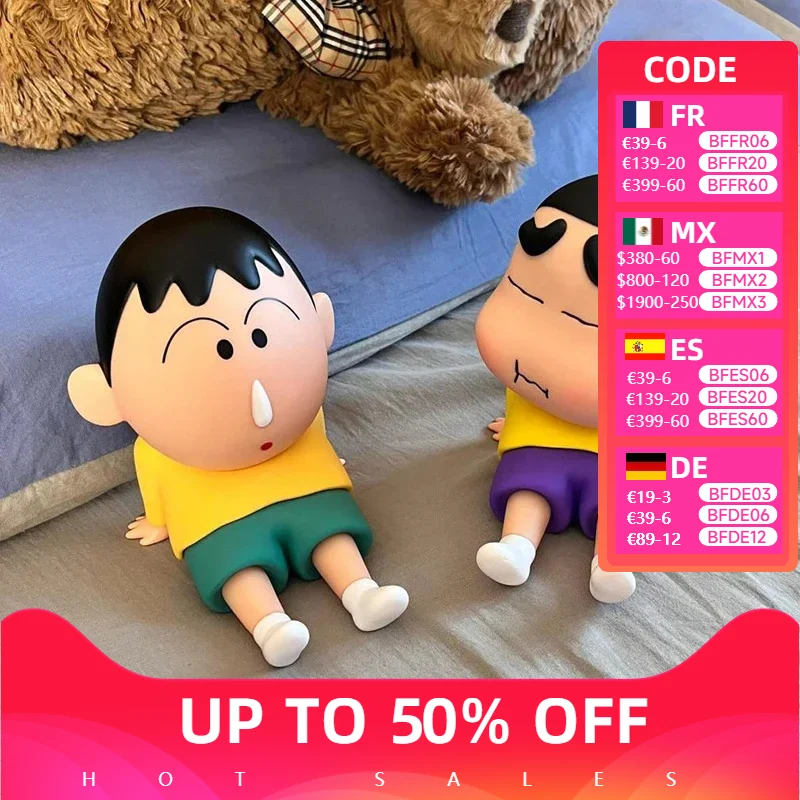 Cartoon Crayon Shin-Chan Boochan Suporte do telefone, Desktop Anime Ornamentos, Assistindo TV, Boneca de Apoio Bonito, Presentes para Meninas