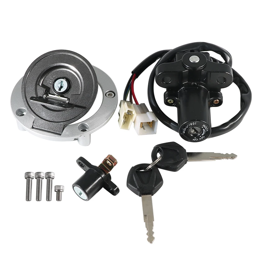 

Motorcycle Key Fuel Cap Kit Ignition Switch For Yamaha XVS1300CU XVS1300 Custom XVS1300CU Stryker OEM:11C-W8250-01 Accessories