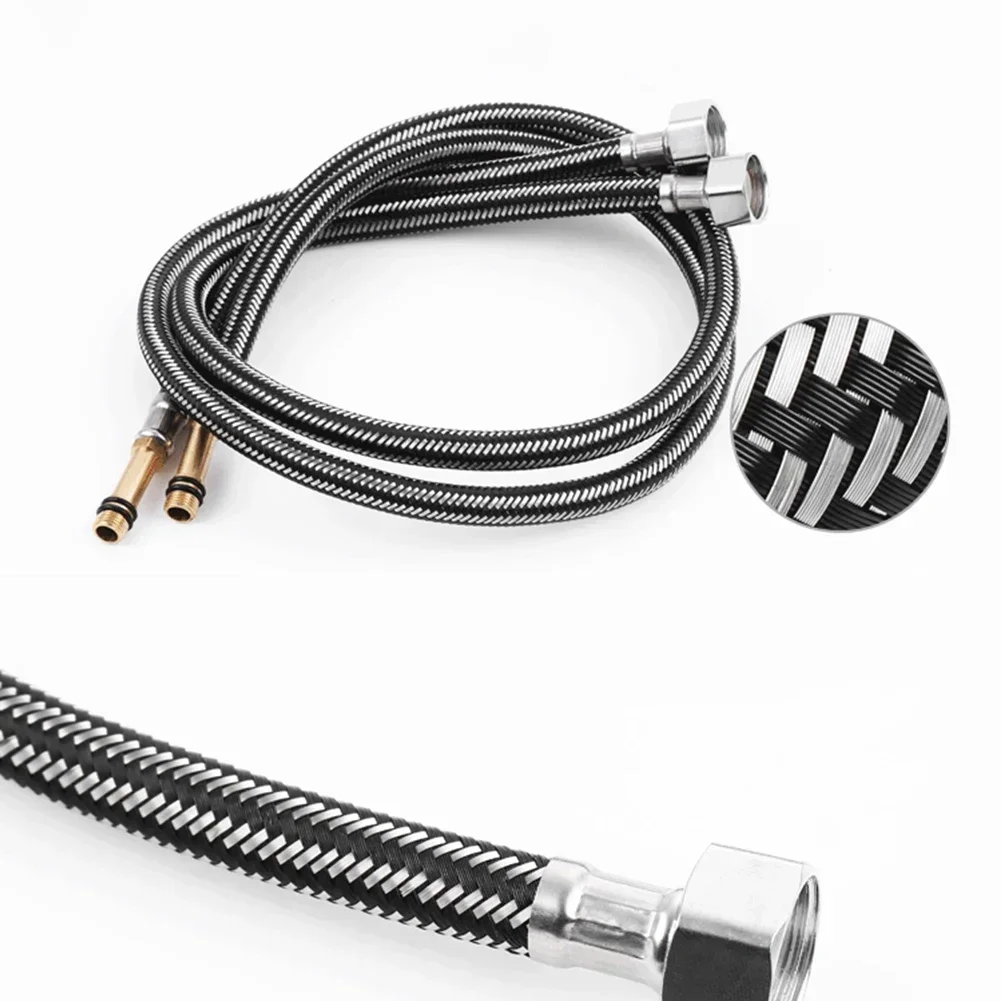Brightness Connectors Sink Corrosion Flexible Braided Tube Long Lasting Nylon Braided Aluminum Wire Application