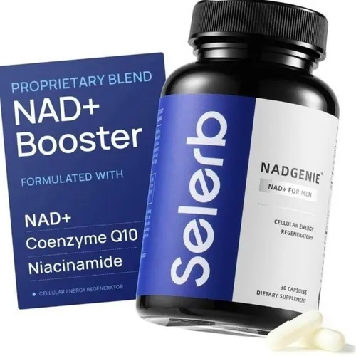 NAD+ Supplement with CoQ10 & Maca for Men's Energy & Prostate,30 Capsules