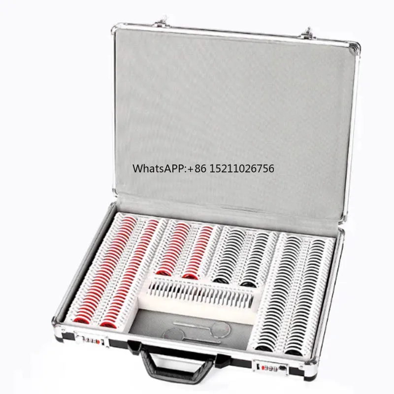 266 Pcs Optical Glasses Trial  Lens Box Ophthalmic Instruments Optical Tool Set Case Optometry Rim with Aluminium Box