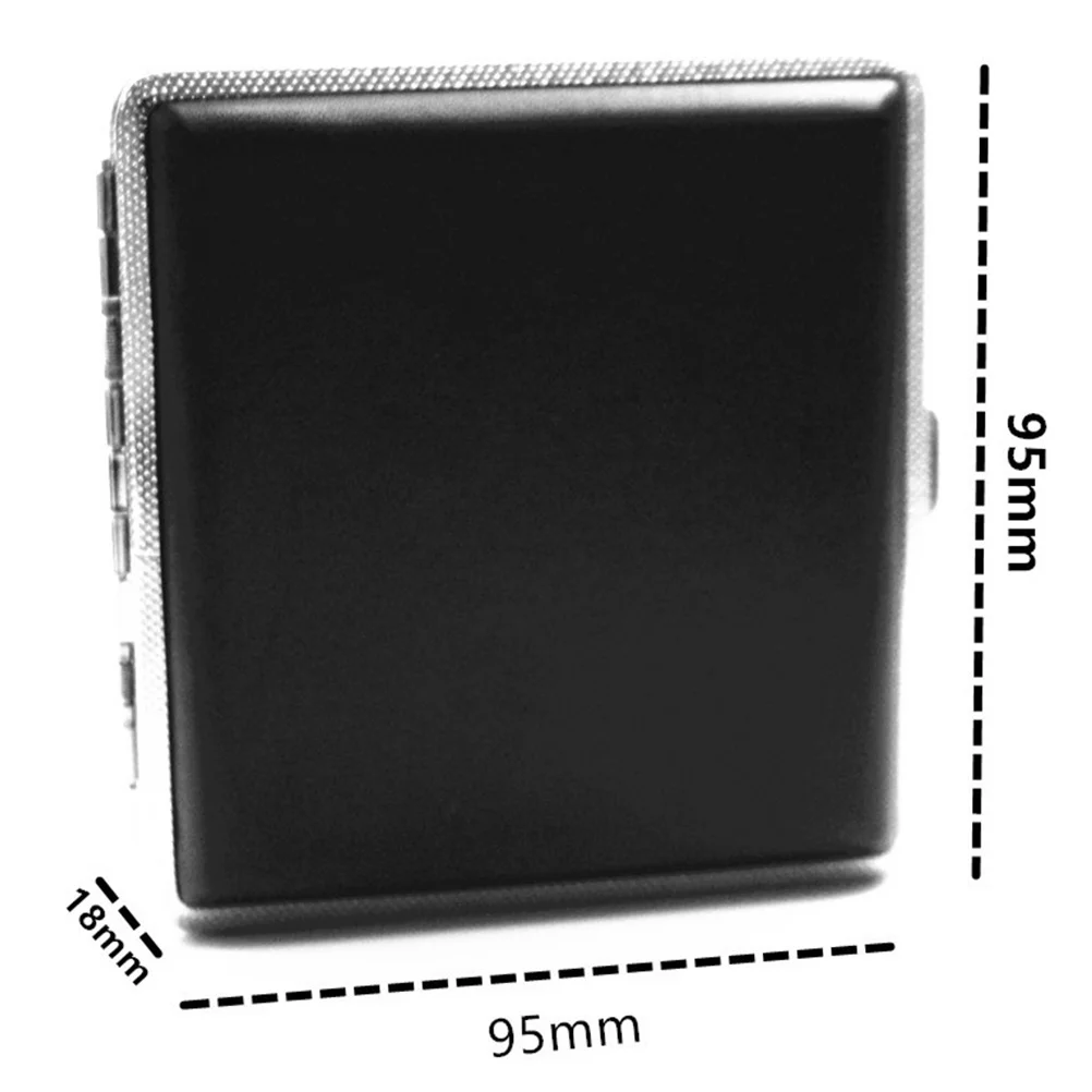 

1pc Slim Metal Cigarette Case Premium Waterproof -Resistant Portable For Men Cigarette Carrying Box Indoor Outdoor