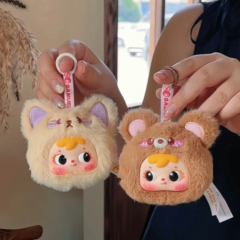Samuel Animal Gathering Makeup Mirror Series Blind Box Portable Mirror  Cute Bag Pendants And Decorative Items Interesting Dolls
