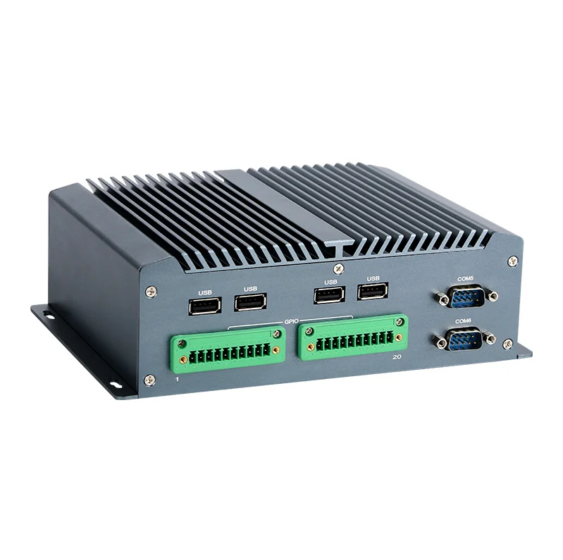 Industrial Mini PC Intel i5 i7 8th/10th 6x COM RS232/485 4x 2.5G Etherent POE GPIO 8xUSB HDMI Mini-PCIe Win11/10 Linux DC9V-36V